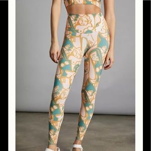 ANTHROPOLOGIE ANI PRINTED XS LEGGINGS NEW